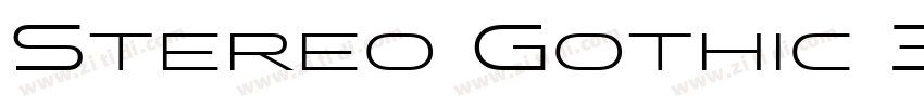Stereo Gothic 300字体转换